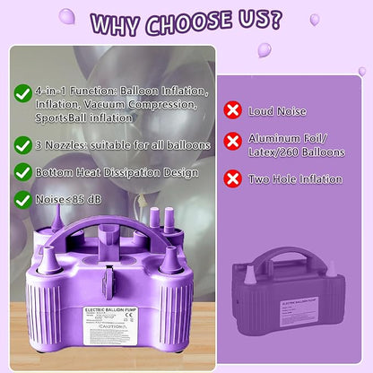 4-in-1 Electric Balloon Pump for All Balloons, Inflatables, and Sports Balls - Image 6