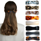 Hair Clips for Women,3.5 Inch Acetate Medium Hair Claw Clips for Women Thin Thick Curly Hair,Strong Hold No Slip Grip,French Classic Multicolor Barrettes Hair (Tortoiseshell Bow)