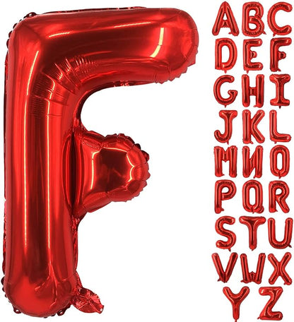 Lovoir 40 Inch Large Red Letter F Balloons Big Size Jumbo Mylar Foil Helium by Lovoir