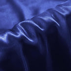 Aormenzy Satin Pillow Cases for Women King Size Set of 2, Navy Blue Satin Pillowcase for Hair with Envelope Closure Silky Pillow Covers Wrinkle, Fade Resistant (20x40 Inches)