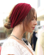 Extra Wide Headbands for Women Large Turban Headband Non Slip Boho Elastic Hairband Hair Twisted Knot Head Bands Accessories