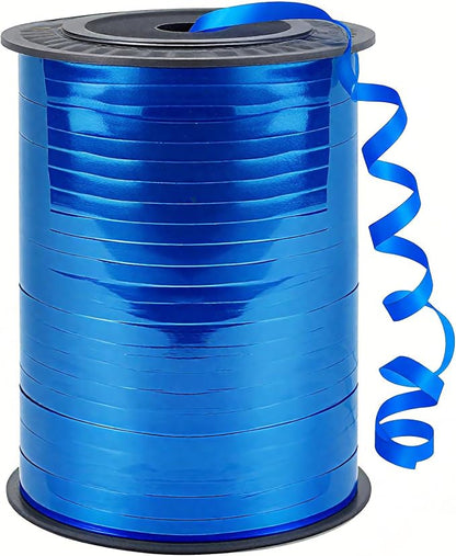 500 Yard Bright Blue Curling Ribbon, 1/5" Ribbon Curling by ZJWZSLI