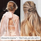 Velscrun Flat Hair Clips for Women Girls, 2 Styles 8 Pcs Lay Flat Claw Clips, Strong Hold French Duck Billed Large Side Hair Jaw Clip for All Hair Types, Fashion Trendy Hair Accessories Coffee Brown