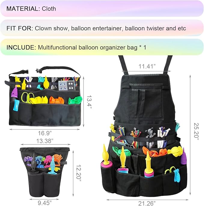 Multi-Pocket Balloon Organizer Bag Portable Workbag Multifunctional Balloon Tool - Image 5