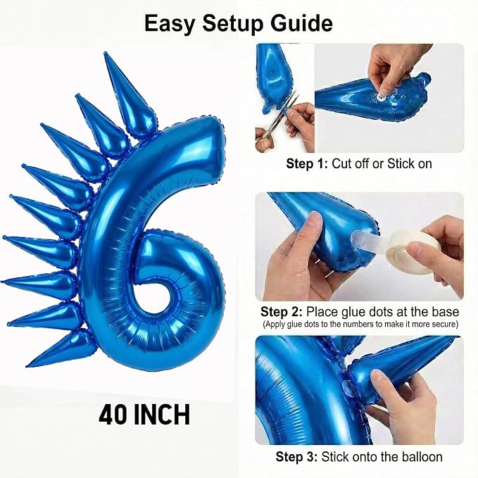 Speed Hedgehog 6th Birthday Balloon Centerpiece Set Royal Blue Red Gold Latex - Image 4