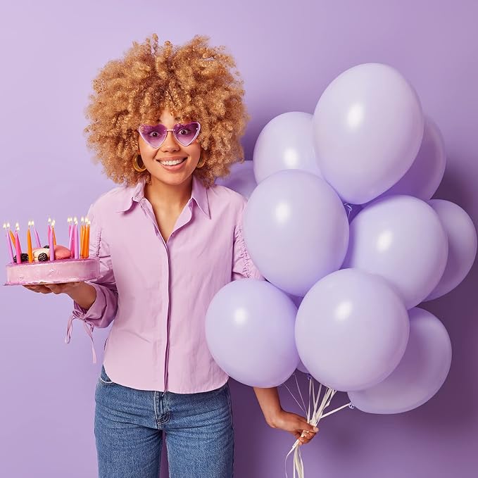 RUBFAC Lavender Purple Balloons Different Sizes 105pcs 5/10/12/18 Inches - Image 4
