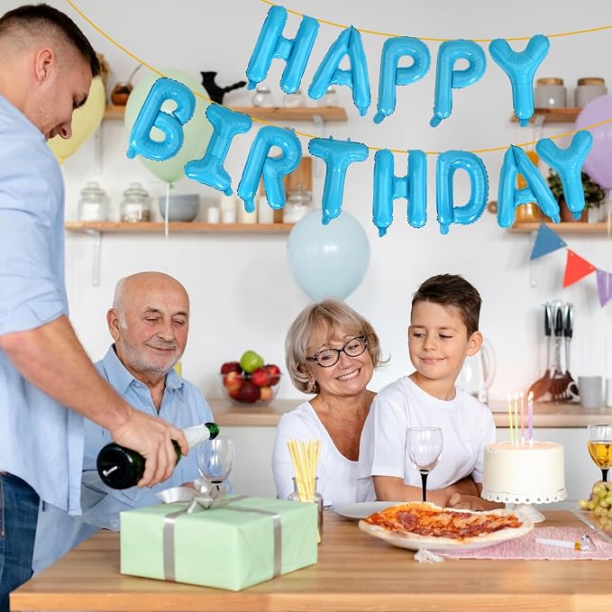 LIOZEOKUN Happy Birthday Balloon Letters 16 inch Mylar Foil Birthday Balloons - Image 5