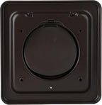 NO-PEST VENT MetalGuard, Dual Door Dryer Vent Cover Outdoor 4 Inch, Powder-Coated Heavy Duty Steel, Pest Proof, Rust Resistant, Safe & Efficient Vent Cap (Brown, STEEL 4" W/O Duct Tube)