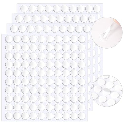 JANYUN 1500 Pcs Sticky Dots 15 mm Round Putty Clear Double Sided Tape | Glue No by JANYUN