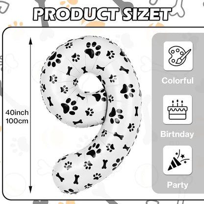 40 Inch Dog Foil Birthday Balloons - Image 2