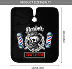 Custom Barber Cape for Men Personalized Professional Hair Cutting Cape with Text for Home Salon Barbershop