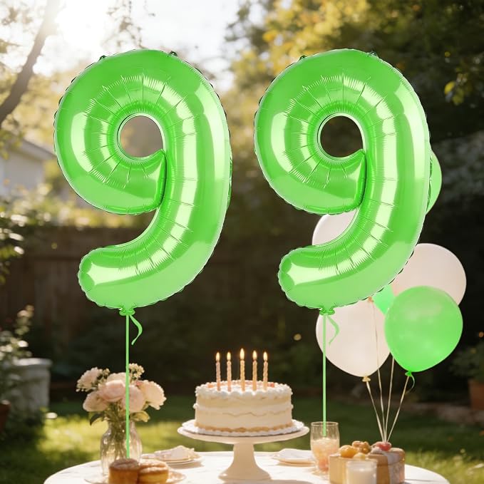 40 Inch Number 99 Balloons for 99th Birthday Party Decorations, 0-100 Fruit - Image 3