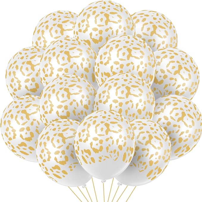 Gejoy 36 Pcs Cheetah Balloons Leopard Print Balloons 12 Inch Spots Latex by Unknown