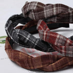 4 PK Braided Headband for Women Girls Plaid Hairband Fashion Non Slip Hairhoop Weaving Shape Winter Fall Headbands Hair Accessories