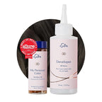 eSalon Permanent Hair Color & Hair Dye Kit - Dark Brown - Personal Colorist for Up To 100% Gray Coverage, All Hair Types - Professional-Grade Ammonia-Free Dye