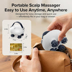 Scalp Massager, Head Massager Scalp, Tangle Resistant Design, 3 Massage Speed, Portable Head Massager, Hair Massagers with 12 Detachable Claws A Ideal Gift for Your Wife, Mom, Husband, Dad