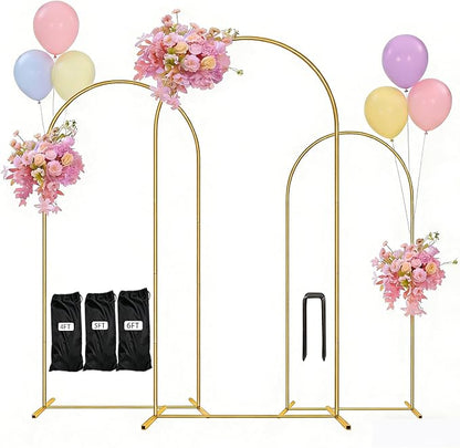 Balloon Arch Stand, Arch Backdrop Stand, Metal | 4FT+5FT+6FT, Three Storage Bags by Unknown