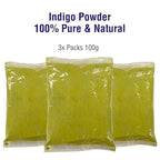 Henna Hair & Beard Dye - All Natural & Plant-based (3 Pack, Indigo Powder)