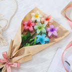 Flower Hair Clips 6 PCS Hawaiian Claw Clips for Vacation Hibiscus Hair Claw Clips Cute Large Hair Clips for Thick and Thin Hair Plumeria Hair Accessories for Women Girls - Hawai