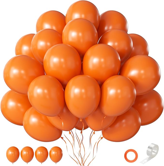 Orange Balloons 12 Inch 60 Pcs Orange Latex Balloons by Searchbyoccasioncolorsize