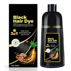Black Hair Dye Shampoo 3 in 1 for Gray Coverag Color Shampoo for Women/Men Instant Herbal Semi Permanent champu para canas