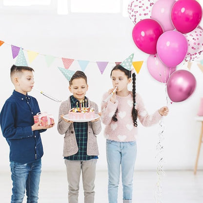 68Pcs Pink Balloons Kit 12 Inch Metallic Pink Balloon, Baby Shower, Graduation - Image 6