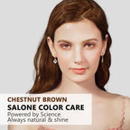 10 PCS Chestnut Brown Hair Dye Shampoo 3 in 1 Natural Hair Color Shampoo, Semi- Permanent Instant Hair Dye for Men & Women, 100% Grey Coverage Natural Hair Dye Shampoo (Chestnut brown)