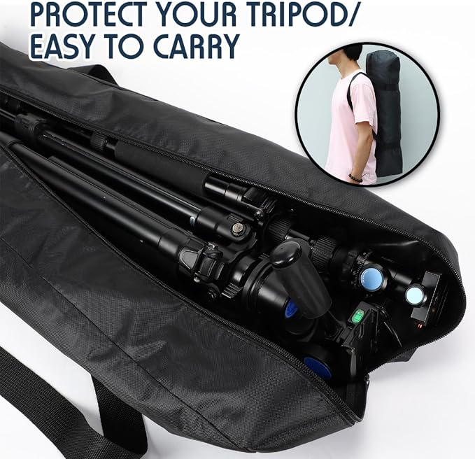 3 Pcs Tripod Carrying Case Bag Water Resistant Durable Lightweight - Image 6