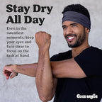 Sweatband for Men and Women - Unisex Non Slip Headband That Wicks Moisture and Eliminates Excess Sweat - Durable & Long-Lasting - Running, Sports, Gym