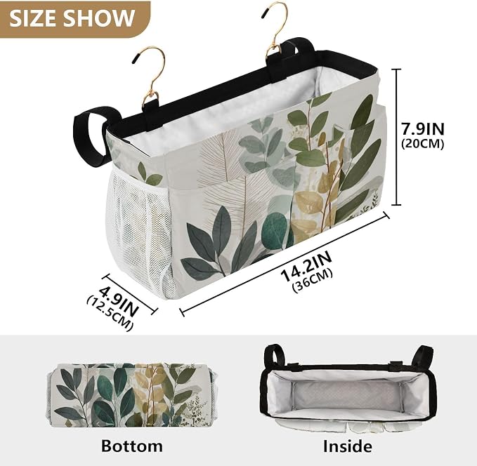 Bedside Caddy Hanging Bunk Bed Caddy Bed Organizer Hanging Pocket - Image 4