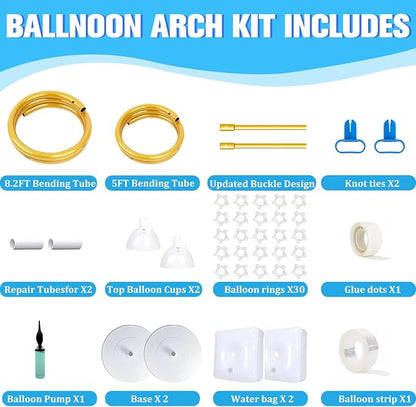 Balloon Arch Stand for Wedding Arch Frame Decoration 9.2FT & 6FT | Glod - Image 5