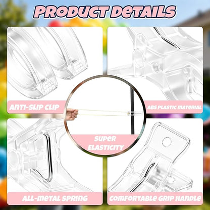 Balloon Arch Clips Set, 10 Pack 3.5 Inch Large Clips and 100 Pack 260 Long - Image 3
