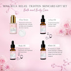 Rose 23 Pcs Facial Skin Care Set, Luxury Bath and Body Gifts for Women, Spa & Self-Care Gifts, Sheet Mask, Eye Mask, Gua Sha, Cream, Face Oil, Birthday, Christmas, Valentines, Mother Day, Girlfriend