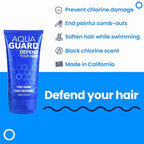AQUA GUARD Pre-Swim Hair Defense | No More Swim Hair | Prevents Chlorine Damage + Softens Hair While Swimming | Made in California | Color Safe, Leaves Hair Smelling Great | 5.3 oz