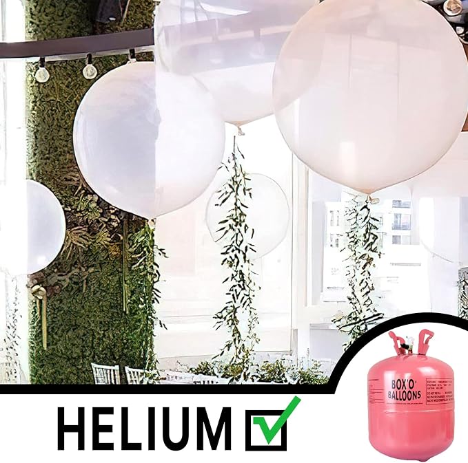 PartyWoo Clear Balloons 4pcs Transparent Latex Helium Balloons 36 Inch | - Image 5