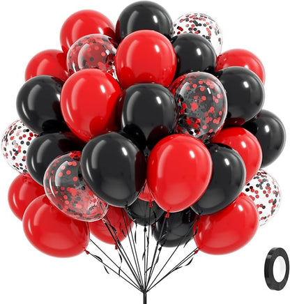 Red and Black Balloons by Vicduotex