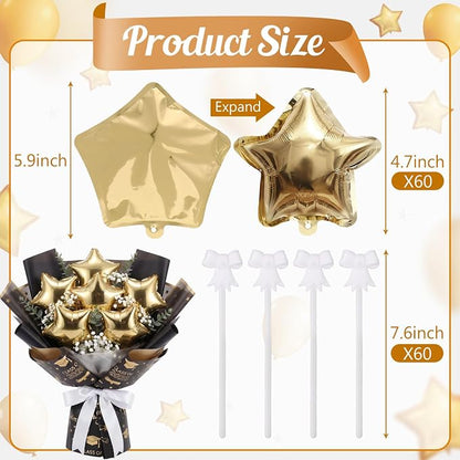 30 Pcs Mini Star Self Inflatable Balloons Bulk - Image 4
