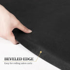 4’x 5’x 1/2'' Thick Salon Mat for Hair Stylist, Barber Floor Mats w/Round Base, Salon Chair Mat Comfort Standing, Barbershop Beauty Spa Equipment