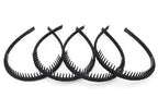 black women's headbands fashion hair accessories tooth comb hairbands for women non slip hair hoops headband suitable for ladies and girls (Pack of 4)