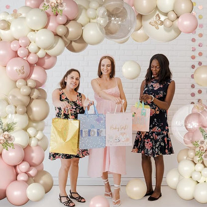 Dusty Pink Balloon Arch Kit for Birthday Decorations | 126Pcs Pink and Sand - Image 3