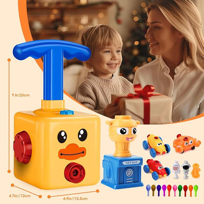 Balloon Launcher Car Toy Set, Balloon Powered Car - Image 2
