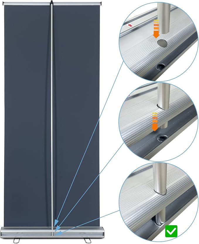 Custom Retractable Banner 33.5" x 80"，with Heavy Duty Frame and Travel case - Image 3