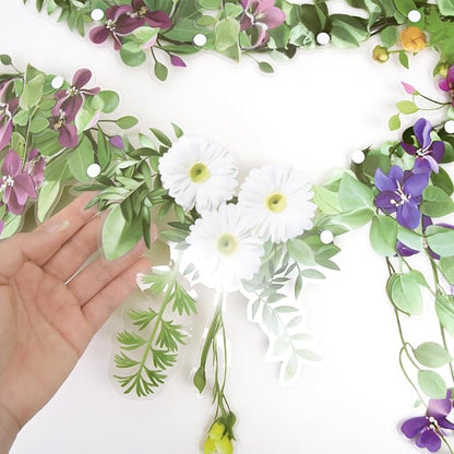 Cheerland Flower Banner Wildflower Garland Floral Party Decorations Waterproof - Image 2