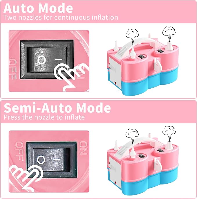 Biapian Balloon Pump Electric, 3-in-1 Portable Electric Air Pump - Image 9