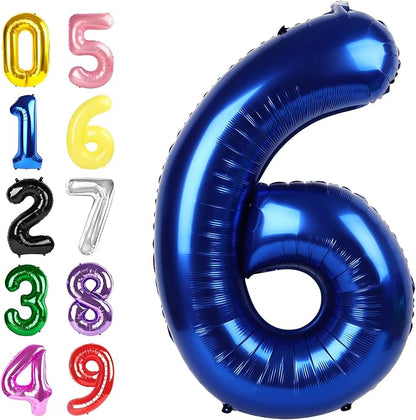 Numbers 5 Balloon 40Inch Navy Blue Balloons by Argthjy