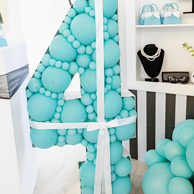 Voircoloria 110pcs Teal Turquoise Latex Party Balloons, 12inch | - Image 4