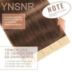 Tape in Hair Extensions Real Human Hair 24 Inch Chocolate Brown Tape for Skin Weft Hair Extension Invisible Tape in Hair Extensions Straight Remy Human Hair for Women 20pcs