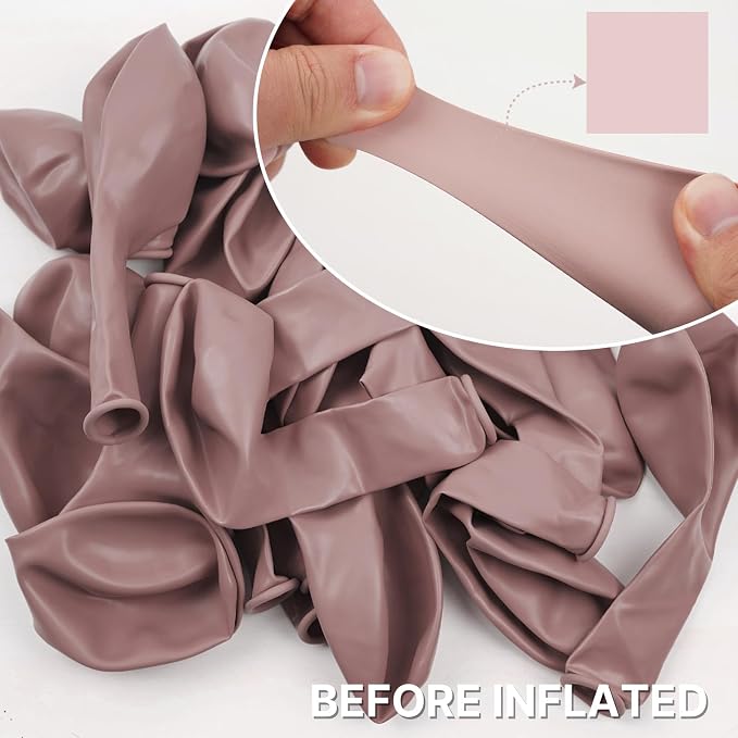 PartyWoo Dusty Pink Balloons 152pcs Different Sizes of 18 12 10 5 Inch Boho - Image 3