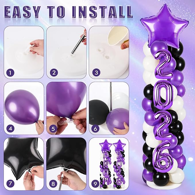 2 Sets Graduation Balloon Column Stand Kits - Image 5