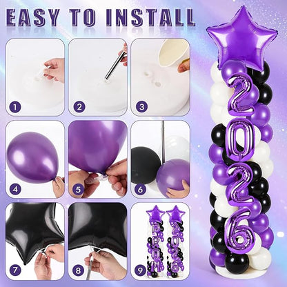 2 Sets Graduation Balloon Column Stand Kits - Image 5